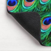 Peacock veren_ muismat (Hoek)