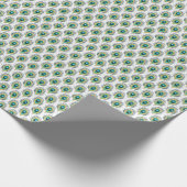 Peacock veren:  naadloze achtergrond. cadeaupapier (Hoek)