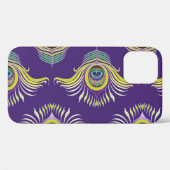 Peacock veren: naadloze achtergrond. Case-Mate iPhone case (Achterkant (horizontaal))