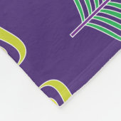 Peacock veren: naadloze achtergrond. fleece deken (Hoek)
