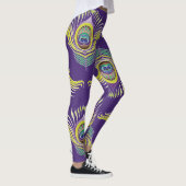Peacock veren: naadloze achtergrond. leggings (Rechts)