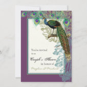  Peacock, veren - paardedouche Kaart (Achterkant)