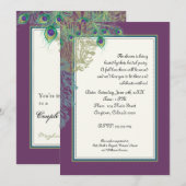  Peacock, veren - paardedouche Kaart (Voorkant / Achterkant)