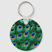 Peacock veren_ sleutelhanger (Voorkant)