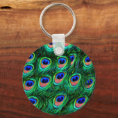Peacock veren_ sleutelhanger (Voorkant)