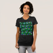 Peacock veren_ t-shirt (Voorkant volledig)