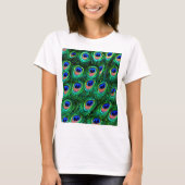 Peacock veren_ t-shirt (Voorkant)
