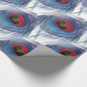 Peacock-veren Verpakkingspapier Cadeaupapier (Hoek)