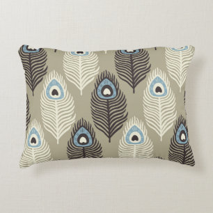 Peacock verenpatroon, stijl. accent kussen
