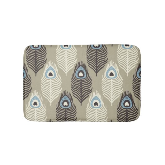 Peacock verenpatroon, stijl. badmat (Voorkant)