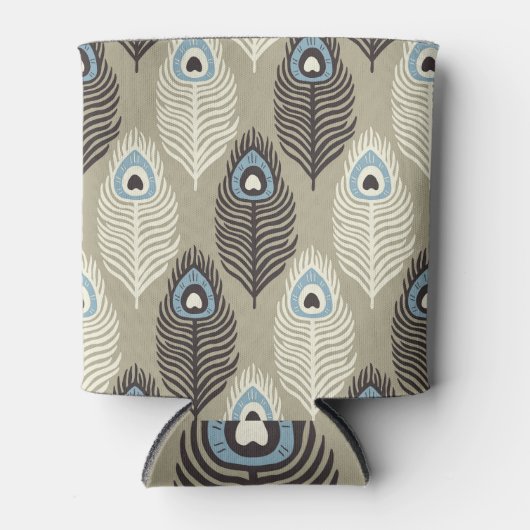 Peacock verenpatroon, stijl. blikjeskoeler (Voorkant)