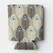 Peacock verenpatroon, stijl. blikjeskoeler (Achterkant)