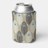 Peacock verenpatroon, stijl. blikjeskoeler (Blikje Achterkant)
