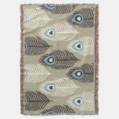 Peacock verenpatroon, stijl. deken (Voorkant Verticaal)