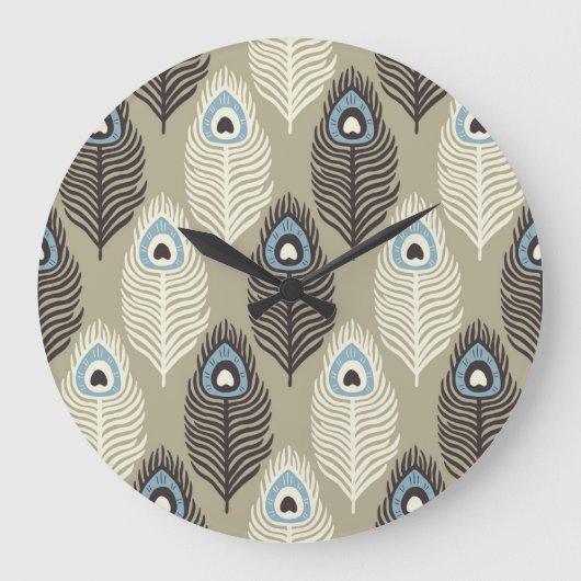 Peacock verenpatroon, stijl. grote klok (Voorkant)
