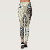 Peacock verenpatroon, stijl. leggings (Achterkant)