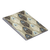 Peacock verenpatroon, stijl. notitieboek (Rechterzijde)