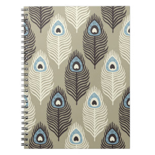 Peacock verenpatroon,  stijl. notitieboek