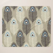 Peacock verenpatroon, stijl. sherpa deken (Voorkant (horizontaal))