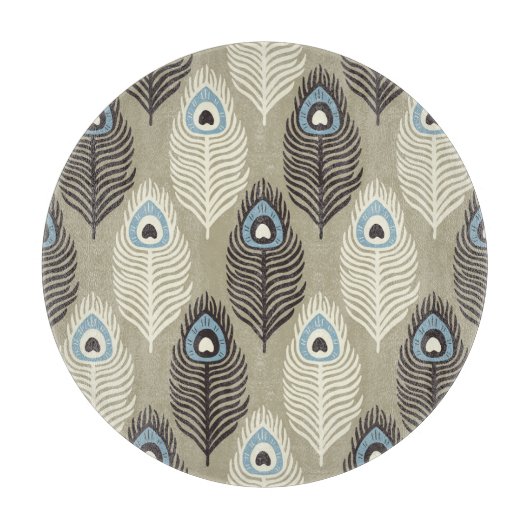 Peacock verenpatroon, stijl. snijplank (Voorkant)