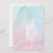 Peacock verjaardagsfeest Uitnodiging (Achterkant)