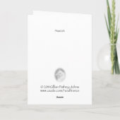 Peacock verjaardagskaart kaart (Achterkant)