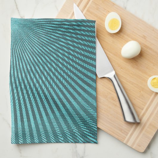 Peacock-verlichting Theedoek (Quarter Fold)