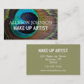 Peacock Veteer Ventistische Visitekaartjes (Voorkant / Achterkant)