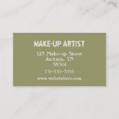 Peacock Veteer Ventistische Visitekaartjes (Achterkant)