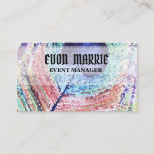 Peacock vether Abstracte Art Business Kaart Visitekaartje