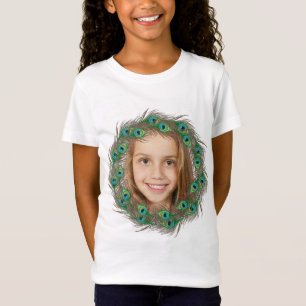 Peacock vether foto kinder sjabloon t-shirts