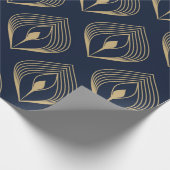 Peacock vether ombre patroon ditzy floral motif. cadeaupapier (Hoek)