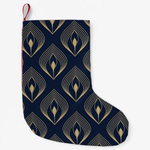 Peacock vether ombre patroon ditzy floral motif. kleine kerstsok