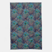 Peacock vether paisley paars blauwgroen goudboho theedoek (Verticaal)