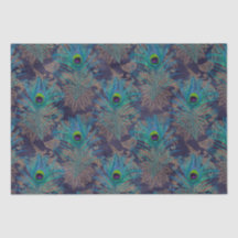 Peacock vether paisley paars blauwgroen goudboho