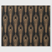 Peacock vethers luxe patronen naadloos. Oriënt Cadeaupapier (Vlak)