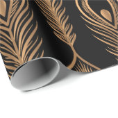 Peacock vethers luxe patronen naadloos. Oriënt Cadeaupapier (Rol Hoek)