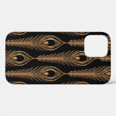 Peacock vethers luxe patronen naadloos. Oriënt Case-Mate iPhone Case (Achterkant (horizontaal))