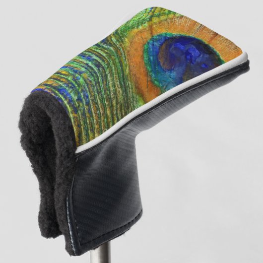Peacock Vette kunst Golfheadcover (3/4 voorkant)