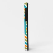 Peacock Vibrant Tribal Zigzag Case-Mate iPhone Case (Achterkant/links)