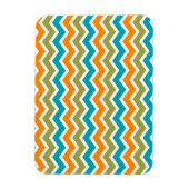 Peacock Vibrant Tribal Zigzag Magneet (Verticaal)