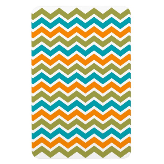 Peacock Vibrant Tribal Zigzag Magneet (Verticaal)