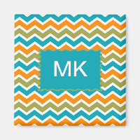 Peacock Vibrant Tribal Zigzag