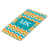 Peacock Vibrant Tribal Zigzag Magneet (Linkerzijde)