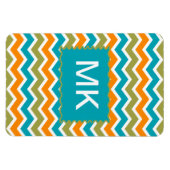 Peacock Vibrant Tribal Zigzag Magneet (Horizontaal)