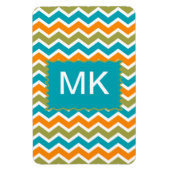 Peacock Vibrant Tribal Zigzag Magneet (Verticaal)