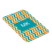Peacock Vibrant Tribal Zigzag Magneet (Rechterzijde)