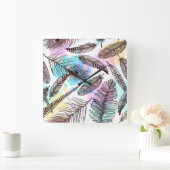 Peacock Vierkante Klok (Huis)