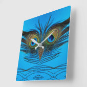 Peacock Vierkante Klok (Hoek)