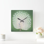 Peacock Vierkante Klok (Huis)